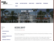 Tablet Screenshot of ecosconference.org